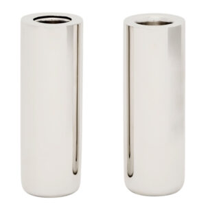 Kave Home Set dvou nerezov&yacute;ch sv&iacute;cnů Nirela 11 cm