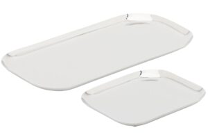 Kave Home Set dvou nerezov&yacute;ch t&aacute;ců Nirela 29