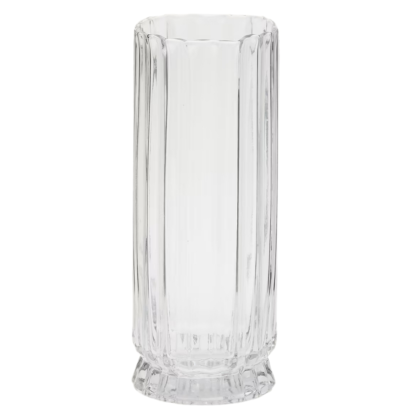 Kave Home Skleněná váza Neblan 30 cm