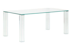 Kave Home Skleněn&yacute; j&iacute;deln&iacute; stůl Adularia 160 x 90 cm