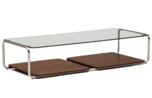 Kave Home Skleněn&yacute; konferenčn&iacute; stolek Tarsel 140 x 60 cm