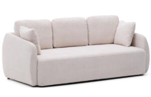 Kave Home Světle b&eacute;žov&aacute; rozkl&aacute;dac&iacute; pohovka Laira 218 cm