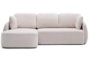 Kave Home Světle b&eacute;žov&aacute; rozkl&aacute;dac&iacute; pohovka Laira 246 cm