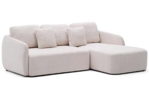 Kave Home Světlě b&eacute;žov&aacute; rozkl&aacute;dac&iacute; pohovka Laira 246 cm