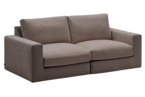 Kave Home Tmavě hněd&aacute; modul&aacute;rn&iacute; pohovka Alea 220 cm