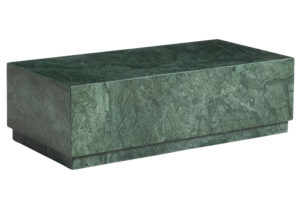 Kave Home Tmavě zelen&yacute; mramorov&yacute; konferenčn&iacute; stolek Sorein 100 x 50 cm