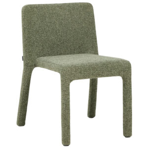 Kave Home Zelen&aacute; čalouněn&aacute; j&iacute;deln&iacute; židle Loria