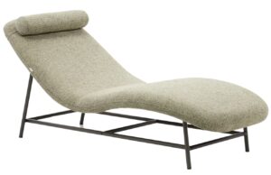 Kave Home Zelen&aacute; čalouněn&aacute; leno&scaron;ka Osla 175 cm