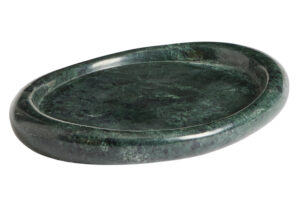 Kave Home Zelen&yacute; mramorov&yacute; t&aacute;c Lenorel 30 x 23 cm