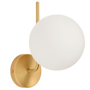 Kave Home Zlat&eacute; kovov&eacute; n&aacute;stěnn&eacute; světlo Brisia 15 cm