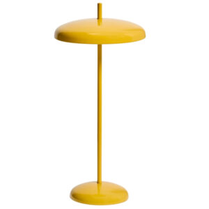 Kave Home Žlut&aacute; kovov&aacute; nab&iacute;jec&iacute; LED lampa Porte