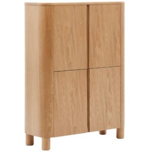 Komoda Kave Home Salaya 100 x 40 cm s dřevěn&yacute;m dekorem