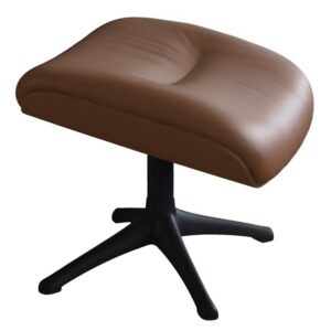 Koňakově hněd&aacute; kožen&aacute; podnožka FLEXLUX MORE II. 44 x 35 cm