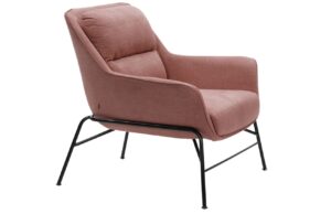 Kor&aacute;lově červen&eacute; l&aacute;tkov&eacute; lounge křeslo Teulat Sadira