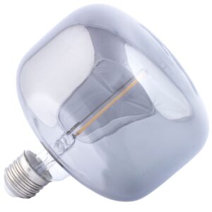 Kouřově &scaron;ed&aacute; dekorativn&iacute; LED ž&aacute;rovka ZUIVER HAZY E27 14 cm