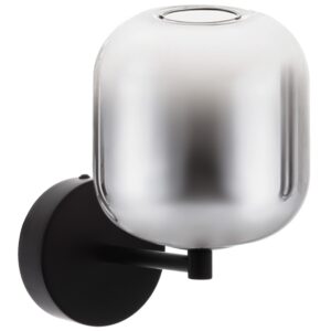 Kouřově &scaron;ed&eacute; skleněn&eacute; n&aacute;stěnn&eacute; LED světlo Nova Luce Aelia