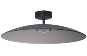 Kouřově &scaron;ed&eacute; skleněn&eacute; stropn&iacute; LED světlo Nova Luce Polifemo 60 cm