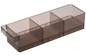 Kouřově &scaron;ed&yacute; plastov&yacute; organiz&eacute;r do lednice Yamazaki Tower 11 x 37