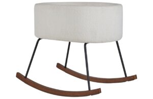 Kr&eacute;mově b&iacute;l&aacute; čalouněn&aacute; dětsk&aacute; kol&eacute;bka Quax De Luxe 81 x 65 cm