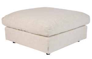 Kr&eacute;mově b&iacute;l&aacute; l&aacute;tkov&aacute; podnožka ZUIVER SENSE