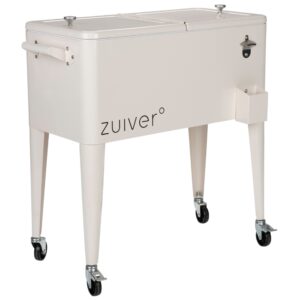 Kr&eacute;mově b&iacute;l&yacute; kovov&yacute; chlad&iacute;c&iacute; box ZUIVER BE COOL 78 x 39 cm