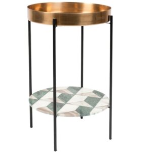 Kulat&yacute; odkl&aacute;dac&iacute; stolek Bold Monkey Another Marble 37 cm