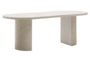 Lakovan&yacute; j&iacute;deln&iacute; stůl Kave Home Nealy 200 x 100 cm - odst&iacute;n ecru