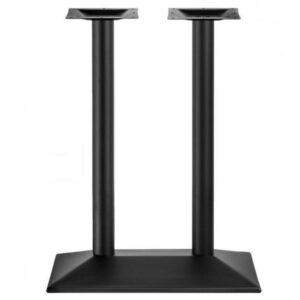 Line Base Čern&aacute; kovov&aacute; dvojit&aacute; stolov&aacute; podnož 38 x 70 x 110 cm