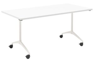 MDD B&iacute;l&yacute; skl&aacute;dac&iacute; pracovn&iacute; stůl Revi 140 x 70 cm