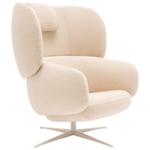 MDD Světle b&eacute;žov&eacute; otočn&eacute; křeslo Grand Grace