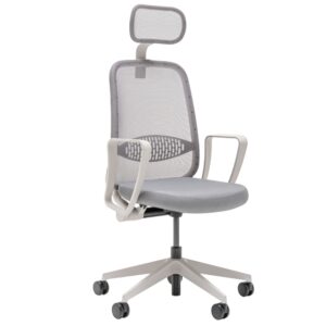 MDD Světle &scaron;ed&aacute; kancel&aacute;řsk&aacute; židle Astro s područkami