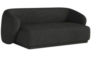 Maison Heritage Antracitově &scaron;ed&aacute; čalouněn&aacute; dvoum&iacute;stn&aacute; pohovka Jane 180 cm