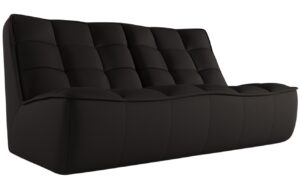 Maison Heritage Čern&aacute; kožen&aacute; pohovka Moni 163 cm