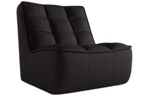 Maison Heritage Čern&eacute; kožen&eacute; křeslo Moni