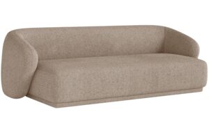 Maison Heritage Hněd&aacute; čalouněn&aacute; trojm&iacute;stn&aacute; pohovka Jane 220 cm