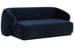 Maison Heritage Kr&aacute;lovsky modr&aacute; sametov&aacute; dvoum&iacute;stn&aacute; pohovka Jane 180 cm