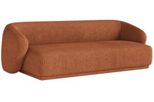 Maison Heritage Terakotově oranžov&aacute; čalouněn&aacute; trojm&iacute;stn&aacute; pohovka Jane 220 cm