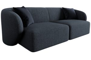 Maison Heritage Tmavě modr&aacute; dvoum&iacute;stn&aacute; pohovka Chiara 188 cm