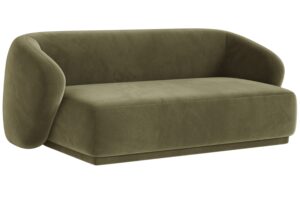 Maison Heritage Zelen&aacute; sametov&aacute; dvoum&iacute;stn&aacute; pohovka Jane 180 cm