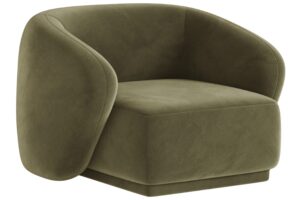 Maison Heritage Zelen&eacute; sametov&eacute; křeslo Jane