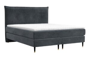 Maison de R&ecirc;ve Antracitov&aacute; sametov&aacute; postel boxspring DUNA 160 x 200 cm