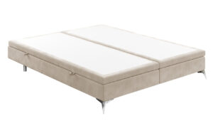 Maison de R&ecirc;ve B&eacute;žov&aacute; sametov&aacute; dvoulůžkov&aacute; postel FIR 160 x 200 cm s &uacute;ložn&yacute;m prostorem