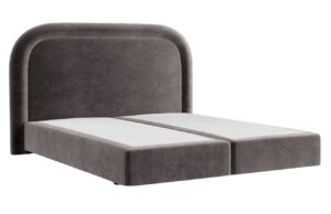 Maison de R&ecirc;ve Hněd&aacute; sametov&aacute; postel boxspring HAVANA 140 x 200 cm