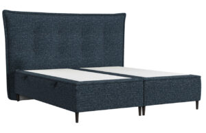 Maison de R&ecirc;ve Modr&aacute; čalouněn&aacute; dvoulůžkov&aacute; postel KOYA 200 x 200 cm s &uacute;ložn&yacute;m prostorem