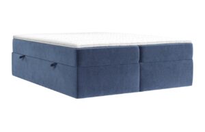 Maison de R&ecirc;ve Modr&aacute; sametov&aacute; postel boxspring ASH 180 x 200 cm