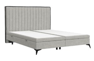 Maison de R&ecirc;ve &Scaron;ed&aacute; čalouněn&aacute; dvoulůžkov&aacute; postel ADRON 200 x 200 cm s &uacute;ložn&yacute;m prostorem