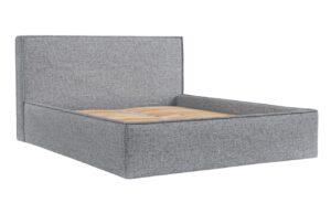 Maison de R&ecirc;ve &Scaron;ed&aacute; čalouněn&aacute; dvoulůžkov&aacute; postel LOUNGE L 200 x 200 cm s &uacute;ložn&yacute;m prostorem