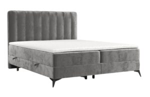 Maison de R&ecirc;ve &Scaron;ed&aacute; čalouněn&aacute; postel boxspring AGGAZ 200 x 200 cm