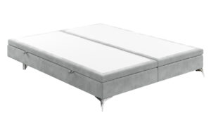 Maison de R&ecirc;ve &Scaron;ed&aacute; sametov&aacute; dvoulůžkov&aacute; postel FIR 200 x 200 cm s &uacute;ložn&yacute;m prostorem