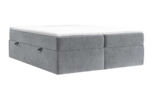 Maison de R&ecirc;ve &Scaron;ed&aacute; sametov&aacute; postel boxspring ASH 160 x 200 cm
